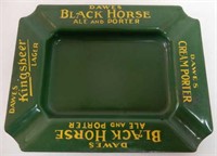 DAWES BLACK HORSE ALE PORC.ASHTRAY