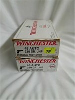 100 Rounds Winchester 45 Auto ammo