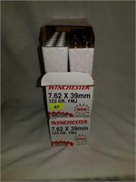 100 Rounds Winchester 7.62x39mm
