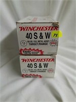 200 Rounds Winchester 40 cal