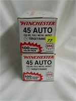 200 Rounds Winchester 45 Auto Ammo