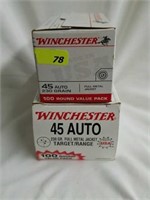 200 Rounds Winchester 45 Auto ammo
