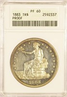 Rare 1883 Proof Only Trade Dollar.