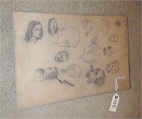 Lot #173C Entire Stencil notebook pad of nude