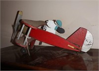 Lot #158 Folk art wooden airplane model of