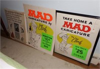 Lot #141 (2) Mad Posters by Bob Clarke and (6)