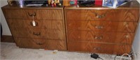 Lot #127 (2) Eight four drawer chest of drawers