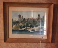 Lot #114 Original framed watercolor of river