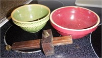Lot #80 (2) Miniature stoneware finger bowls