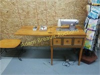 Vintage Kenmore sewing machine & accessories