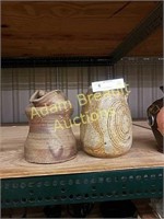 Decorative 8 in pottery flower vases