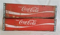 2 pcs. Vintage Wooden Coca Cola Coke Crates
