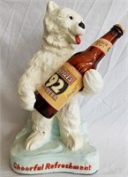 Oertels 92 original Chalkware bear Beer