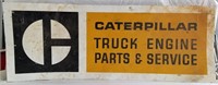 Vintage Caterpillar Truck Metal sign D/S