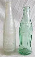 (2) Knoxville TN Coca Cola Bottle, Tru Ade Soda