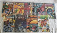 Lot of 9 DC & Marvel Superman Comics