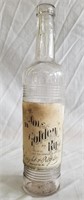 Antique Golden Rye Whisky Bottle