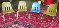 (4) pcs Vintage Virco CA. Child's Chairs