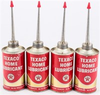 1960's Texaco Home Lubricant Cans