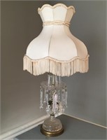 Crystal or Crystal Style Lamp with Shade