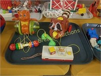 Assorted vintage children's toys
