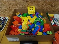 10 lb of big colorful Lego building blocks