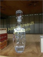 12 in made in Poland leaded glass decanter