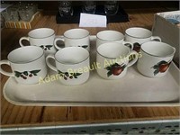8 Cades Cove apple and Holly coffee cups