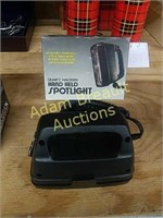 Quartz halogen handheld spotlight