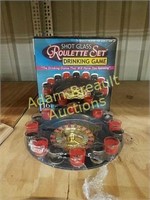 Shot glass roulette drinking game, new