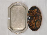 Trays - Wood Paisley and Edison Electric 1 lot