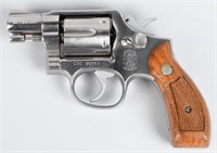 SMITH & WESSON 64-2, .38, NICKEL PLATED REVOLVER