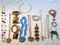 Lot of Vintage Costume Jewelry with Character