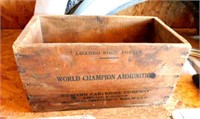 Western Wooden Ammo Box