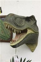 Dinosaur head prop from Jurassic Park 3