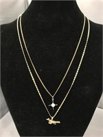 12K Gold Filled Necklace w/ Pearl