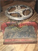 Cast iron base late 1800s book press