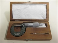 Mitutoyo Micrometer In Wood Box