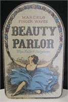 Marcel's Finger Waves Beauty Parlor Sign