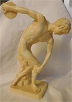 A. Santini resin "Disgobolo Disc Thrower" Statue