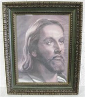 Framed Print Of Jesus - 17" x 20.5"