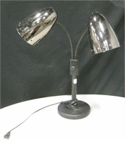 21" Tall Dual Head Desk Lamp - Works