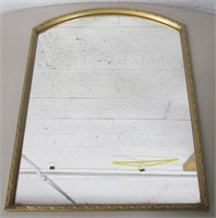 Vintage Gold Framed Wood Mirror - 12" x 16"