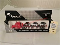 Melroe Bobcat Flat Bed Semi Tractor Trailer w