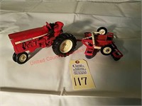 Vintage Ertl IHC Tractor and True Scale Disc