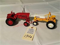 Ertl IHC Yellow Cub and IHC 140 Tractors 1/16