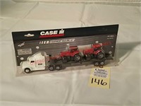 Ertl CaseIH Semi Tractor Trailer w/7240 Tractors