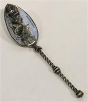 Enameled Silver Souvenir Spoon, Recuerdo De Cuba
