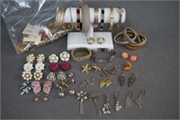 Vintage Costume Jewelry Earrings Bangles Bracelets