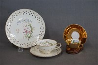 Bavaria China Snack Set & Gold Cup and Saucer Set